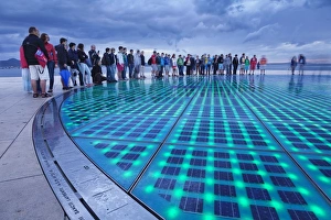 Croatia Tourism Imprime: Installation Greetings To The Sun by Nikola Basic at dusk