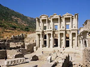 Impresiones de Biblioteca del Celoso de Efeeso en Anatolia Turquía Asia Menor Eurasia Imágenes Relacionadas Imprime: Biblioteca del Celesio