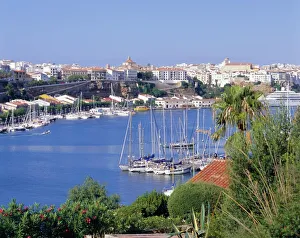 Impresiones de Puerto de Mahón, Minorca Islas Baleares España España Imprime: Puerto de Mahón