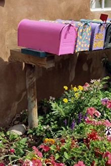 New Mexico Photography Imprime: Mail boxes