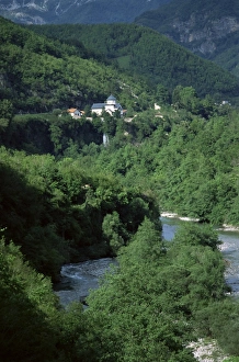 Montenegro Monastery Imprime: Moraca Monastery