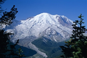 Cascade Mountains Landscape Imprime: Mount Rainier