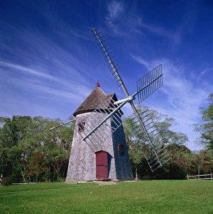 North America Landmarks Imprime: The oldest windmill on Cape Cod