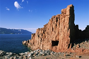 Impresiones de Rocas de Arroyo en la isla de Arbatax en Cerdeña (Sardegna), Italia Cerdeña Imprime: Piedras Rojas, Arbatax