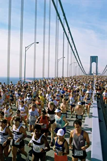 Impresiones de Corredores de maratón en Nueva York y el estado de Nueva York Estados Unidos América del Norte Nueva York Imprime: Corredores de maratón