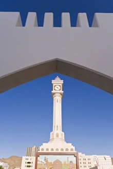 Clock Tower Photography Imprime: Ruwi clocktower