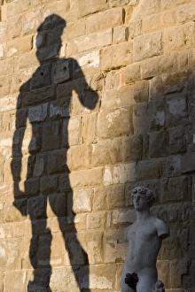 Famous Statues In Europe Imprime: Shadow of statue of David