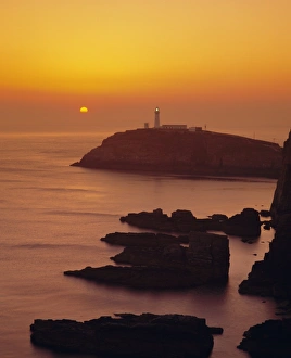 Pila de South al atardecer