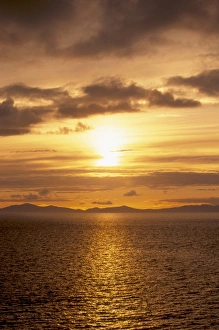 United Kingdom Travel Destination Imprime: Sunset over the Minch