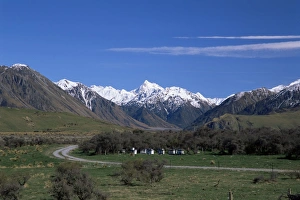 South Island Scenic View Imprime: Two Thumbs Range