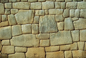 Impresiones de La pared típica de los incas en Machu Picchu Perú América del Sur La ciudad perdida de los Incas fue redescubierta por Hiram Bingham en el año 1911 Machu Picchu Imprime: Pared típica inca