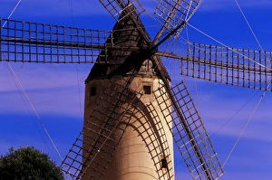 Mallorca Travel Destination Imprime: Typical windmill