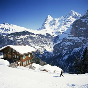 Imágenes fechadas el 16 de enero de 2000: Perspectiva hacia el Eiger