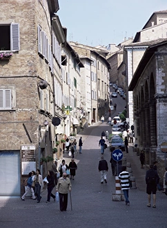 Marche Region Europe Imprime: View up Via Raffaello