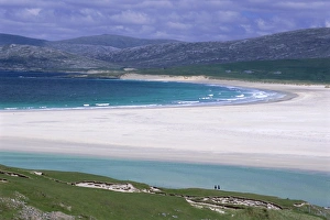 Outer Hebrides Beach Imprime: White shell-sand