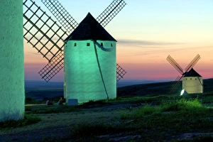 Eco Friendly Energy Source Europe Imprime: Windmills, Campo de Criptana