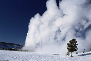 North America Natural Landmarks Imprime: Winter eruption