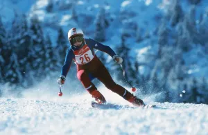 Impresiones de Esqui femenino : Ene 1979 Moira Cargill - GBR Representó a Gran Bretaña en los Juegos Olímpicos de Invierno de 1980 en el lago Placid Imágenes fechadas en septiembre de 2012: Moira Cargill