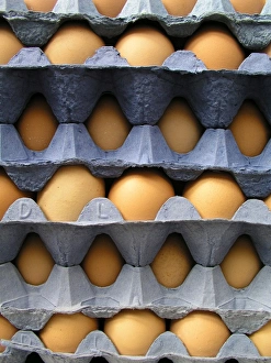 Still Life Eggs Imprime: Stack of eggs
