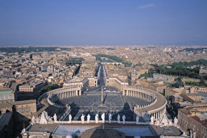 Impresiones de Piazza de San Pedro, Vaticano, Roma e Italia Ciudad Del Vaticano Imprime: Piazza di San Pietro