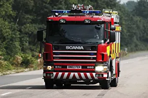 Vintage Fire Engine Photos Imprime: Fire Engine British