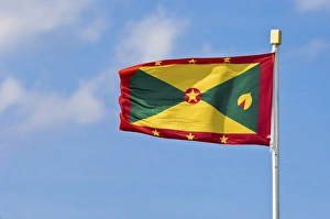 Colorful Country Flags Imprime: Grenada flag