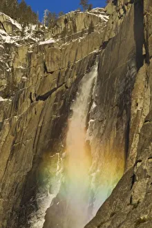 Yosemite Landscape Photography Imprime: Rainbow on Upper