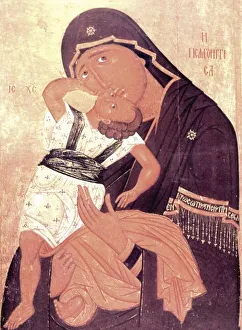Byzantine Icon Imprime: The Virgin