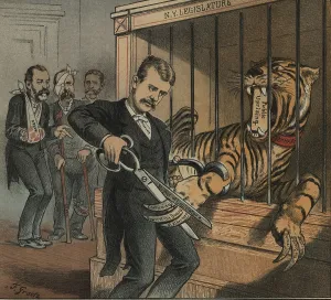 Theodore Roosevelt Cartoon Imprime: MAKE HIM HARMLESS