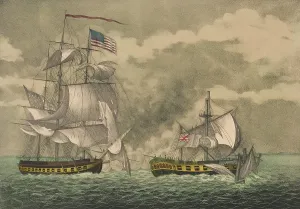War Of 1812 Imprime: War 1812. Capture of Sloop of War, HMS Java, by the Frigate USS Constitution