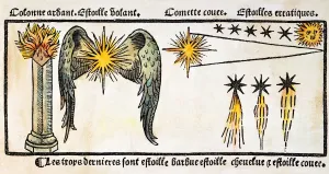 Astronomía Imprime: COMETA, 1496. Diferentes formas de cometas