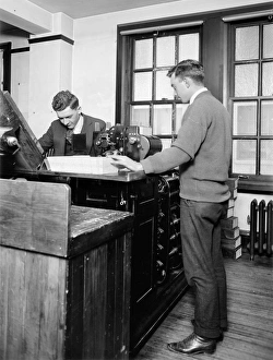 Granger Art On Demand Prints Imprime: CENSUS TABULATOR. American workers counting census data, early 20th century