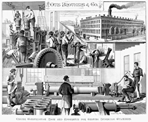 American Engineering History Imprime: ENGINE CONSTRUCTION ROOM