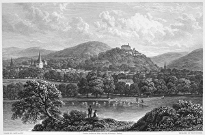 Mountainous German Landscape Imprime: GERMANY: WERNIGERODE. A view of Wernigerode