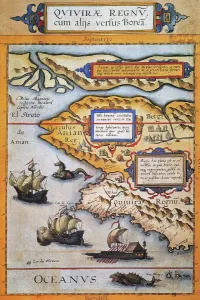América Imprime: MAPA DEL ESTRECHO DE BERING, 1593