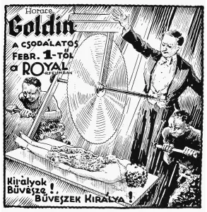 Imágenes Relacionadas Imprime: MAGIC BROADSIDE, c1925. Cartel, c1925, anunciando una actuación en Hungría en.