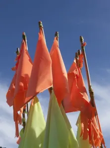 Fishing Boats Cornwall Imprime: Fishing flags