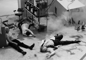 Impresiones de 1973 final negativo 059 El Programa Final Es Una Película Británica De Ciencia Ficción Y Suspense De 1973 Dirigida Por Robert Fuest Y Protagonizada Por Jon Finch Y Jenny Runacre. Imprime: fin de 1973 en blanco y negro, negativo 059.