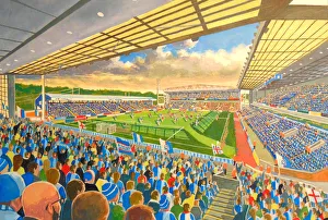 Estadio Ewood Park - Arte Finísimo del Club de Fútbol Blackburn Rovers.
