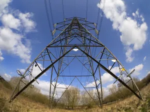 Oxfordshire Landscape Photography Imprime: Beneath the pylon