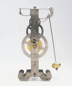 Studio Shot Clocks Imprime: A pendulum clock built in 1883