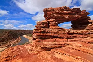 Rock Formations In Australia Imprime: Natures Window