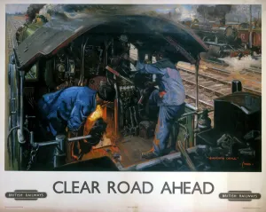 Carril Despejado, Afiche BR, décadas de 1950.
