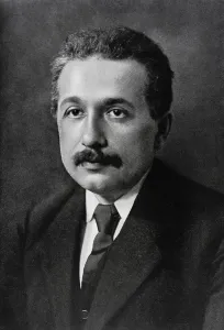 Black Background Photography Imprime: Physicist Albert Einstein