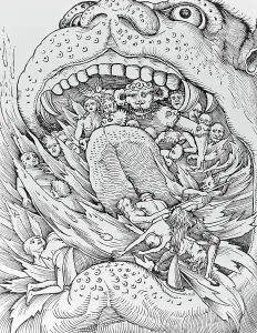 Early Christianity Images Imprime: Typical Conception of Hell