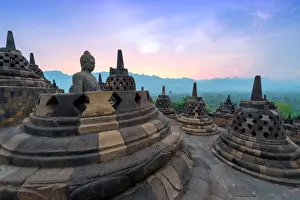 Borobudur Temple Imprime: Borobudur temple, Central Java, Indonesia