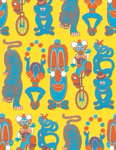 Bright Colored Backgrounds Imprime: Circus pattern
