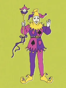Vintage Clothing Illustrations Imprime: Jester