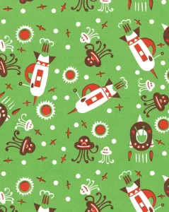 Pop Art Illustrations Imprime: Rocket pattern