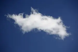 Horizontal Landscape Images Imprime: A cloud in the sky